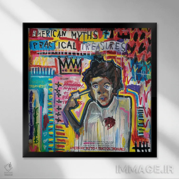 تابلو افسانههای آمریکایی، گنجینههای عملی: JMB اثر اددی لاو - نمای قابدار مشکی