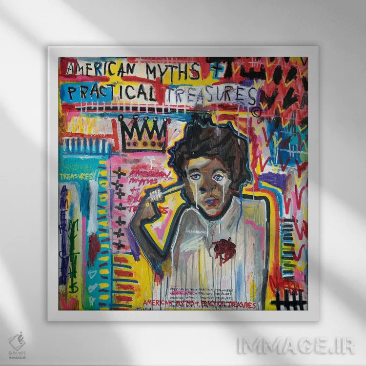 تابلو افسانههای آمریکایی، گنجینههای عملی: JMB اثر اددی لاو - نمای قابدار سفید