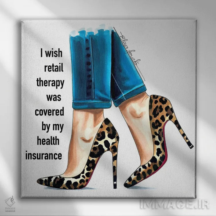 تابلو خرید درمانی اثر الزا فوچه - نمای روبهرو روی دیوار