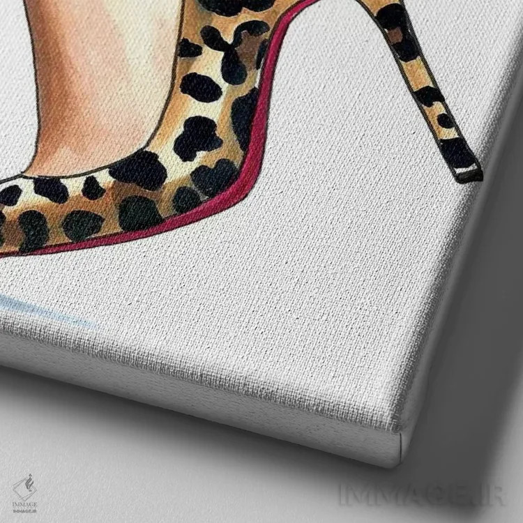 تابلو خرید درمانی اثر الزا فوچه - نمای نزدیک بافت بوم