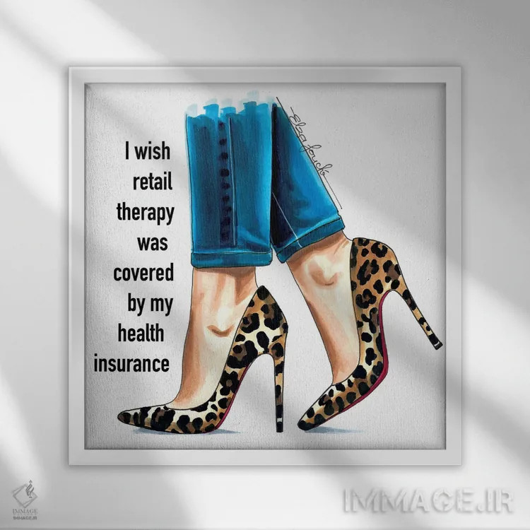 تابلو خرید درمانی اثر الزا فوچه - نمای قابدار سفید