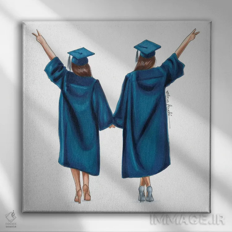 تابلو ما موفق شدیم اثر الزا فوچه - نمای روبهرو روی دیوار