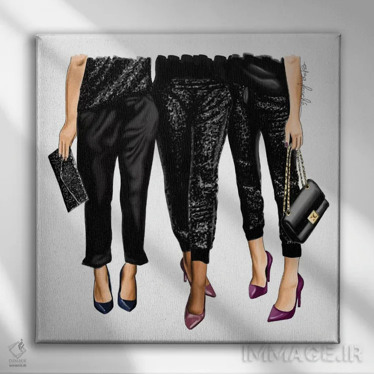 تابلو شب بیرون اثر الزا فوچه - نمای روبهرو روی دیوار