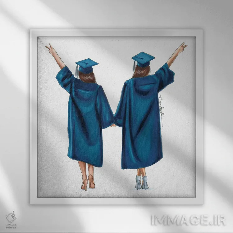 تابلو ما موفق شدیم اثر الزا فوچه - نمای قابدار سفید