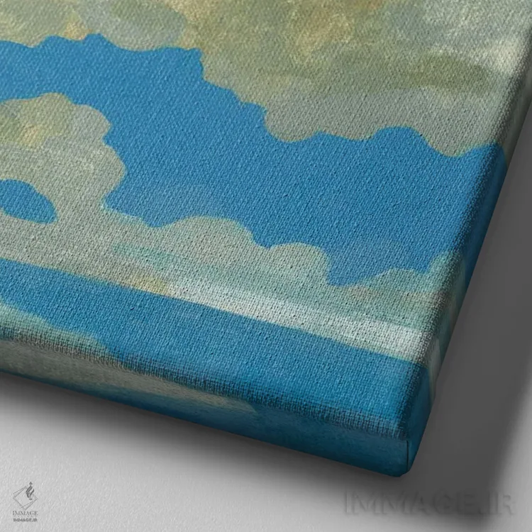 تابلو حرکت ابر کومولوس ۱ اثر اما کارولین - نمای نزدیک بافت بوم