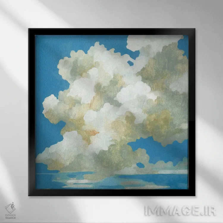 تابلو حرکت ابر کومولوس ۱ اثر اما کارولین - نمای قابدار مشکی