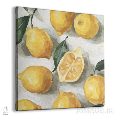 تابلو لیموهای تازه ۱ اثر اما کارولین - نمای پرسپکتیو محصول