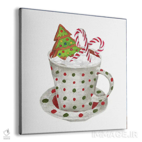 تابلو نان زنجبیلی و یک ماگ پر از کاکائو ۲ اثر الیزابت مدلی - نمای پرسپکتیو محصول