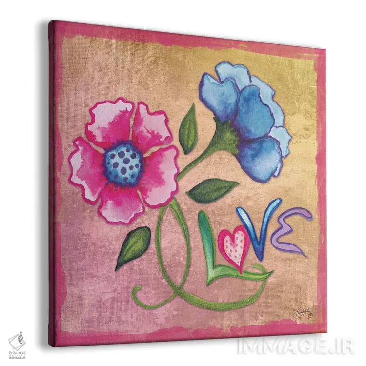 تابلو شکوفه بهاری ۳ اثر الیزابت مدلی - نمای پرسپکتیو محصول