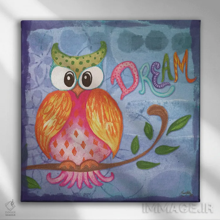 تابلو شکوفه بهاری ۲ اثر الیزابت مدلی - نمای روبهرو روی دیوار