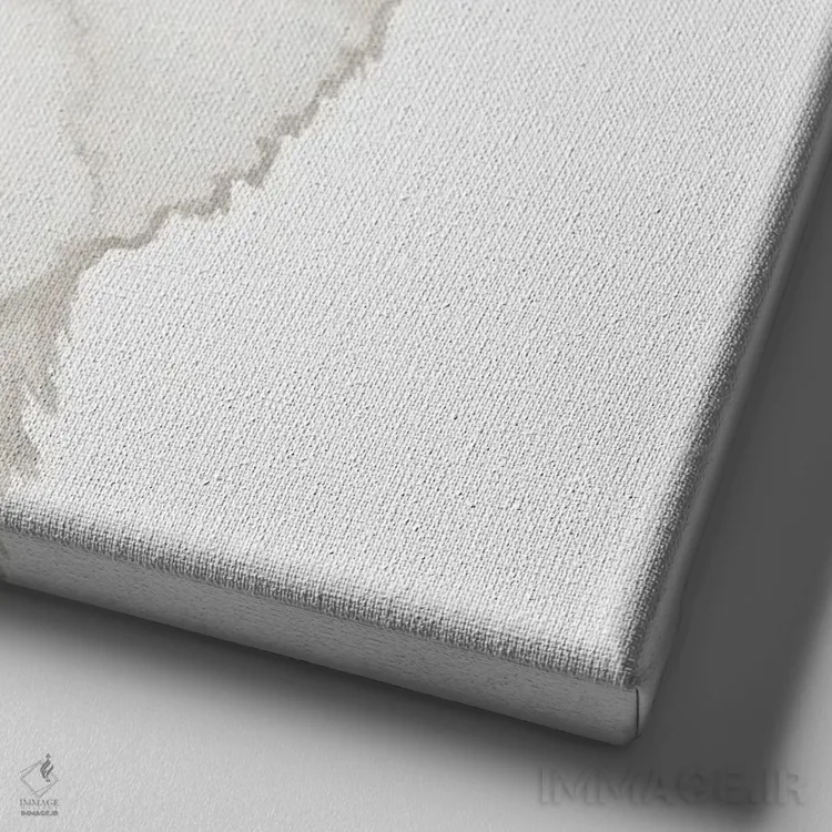 تابلو برهٔ کوچک اثر الیزابت مدلی - نمای نزدیک بافت بوم