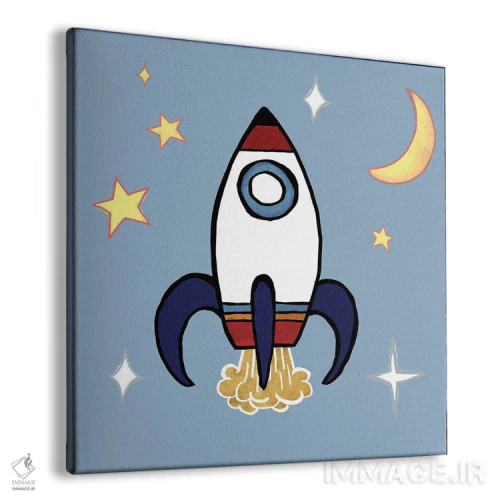 تابلو سفینهٔ موشکی اثر الیزابت مدلی - نمای پرسپکتیو محصول