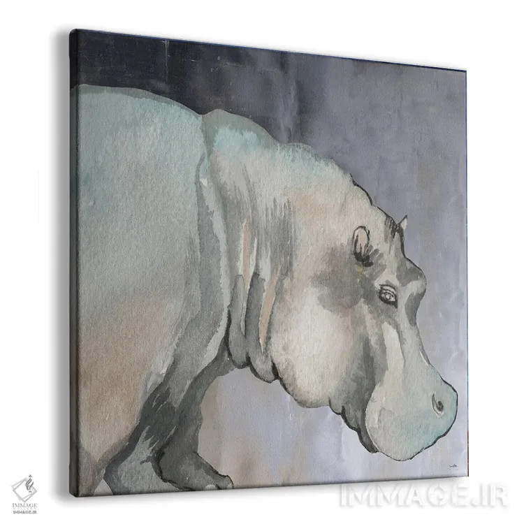 تابلو اسبآبی متفکر اثر الیزابت مدلی - نمای پرسپکتیو محصول