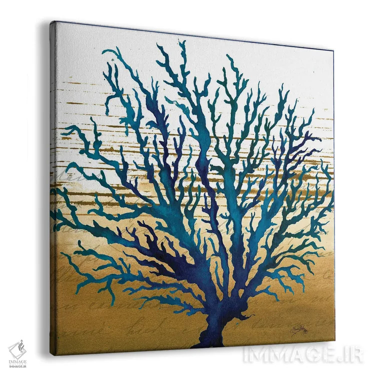 تابلو آبی ساحلی ۲ اثر الیزابت مدلی - نمای پرسپکتیو محصول