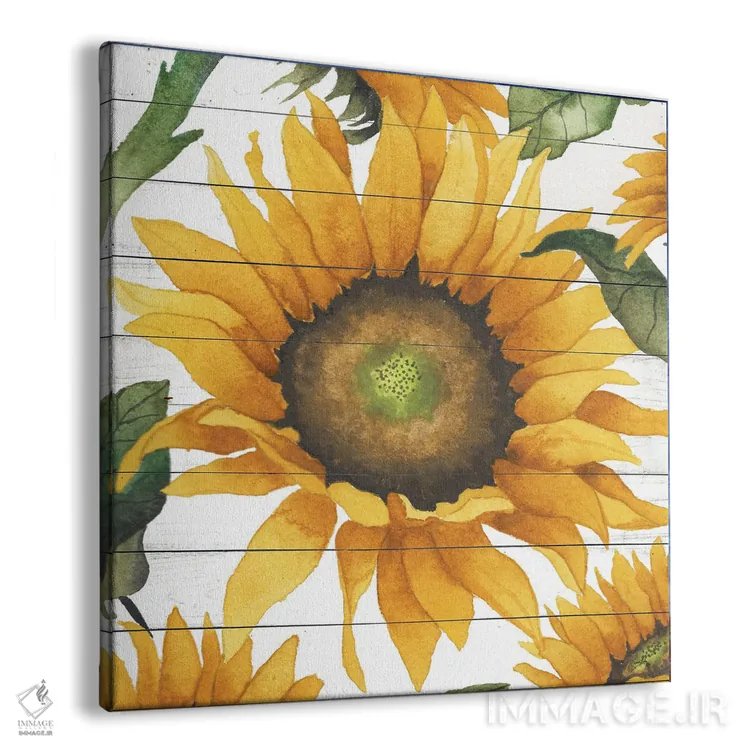 تابلو آفتابگردان شاد ۱ اثر الیزابت مدلی - نمای پرسپکتیو محصول
