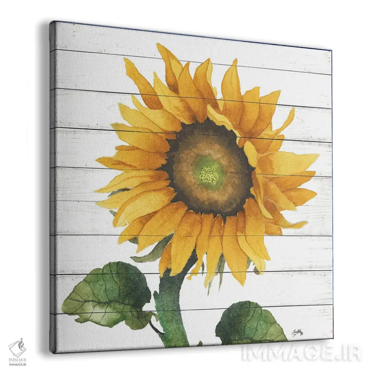 تابلو آفتابگردان شاد ۲ اثر الیزابت مدلی - نمای پرسپکتیو محصول