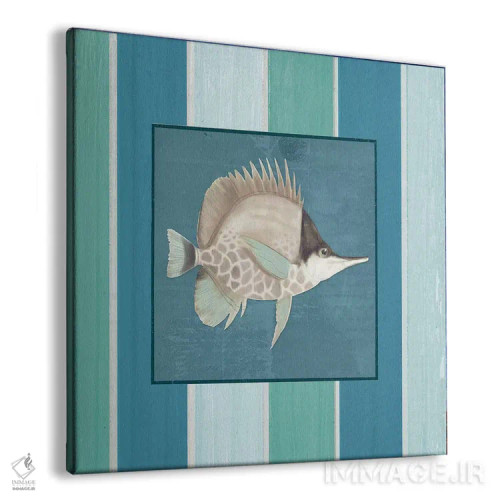 تابلو ماهی روی نوارها II اثر الیزابت مدلی - نمای پرسپکتیو محصول