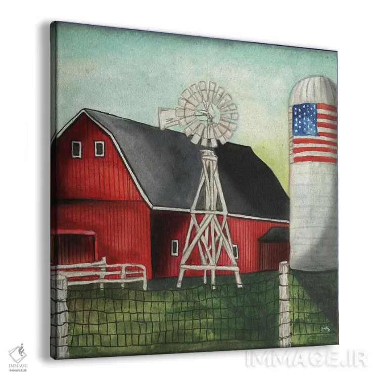 تابلو سیلوی ایالات متحده اثر الیزابت مدلی - نمای پرسپکتیو محصول