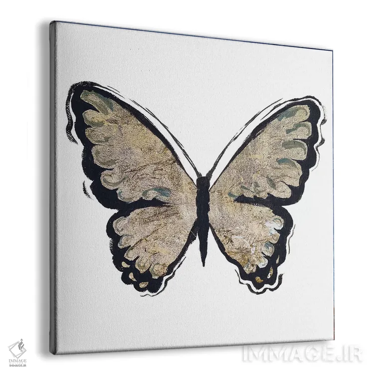 تابلو درخشش طلایی شمارهٔ یک اثر الیزابت مدلی - نمای پرسپکتیو محصول