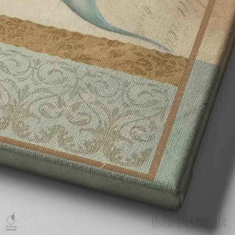 تابلو ماهی قدیمی شمارهٔ سه اثر الیزابت مدلی - نمای نزدیک بافت بوم