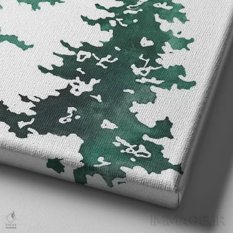 تابلو کاجهای پوندروزا یک (درخت) اثر امیلی ماگون - نمای نزدیک بافت بوم