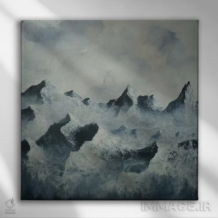 تابلو پنل سهلت حیاط دو اثر امیلی ماگون - نمای روبهرو روی دیوار