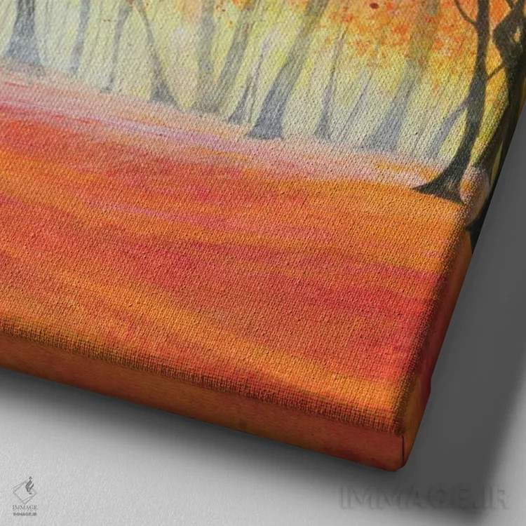 تابلو سرنوشت اثر امیلی ماگون - نمای نزدیک بافت بوم