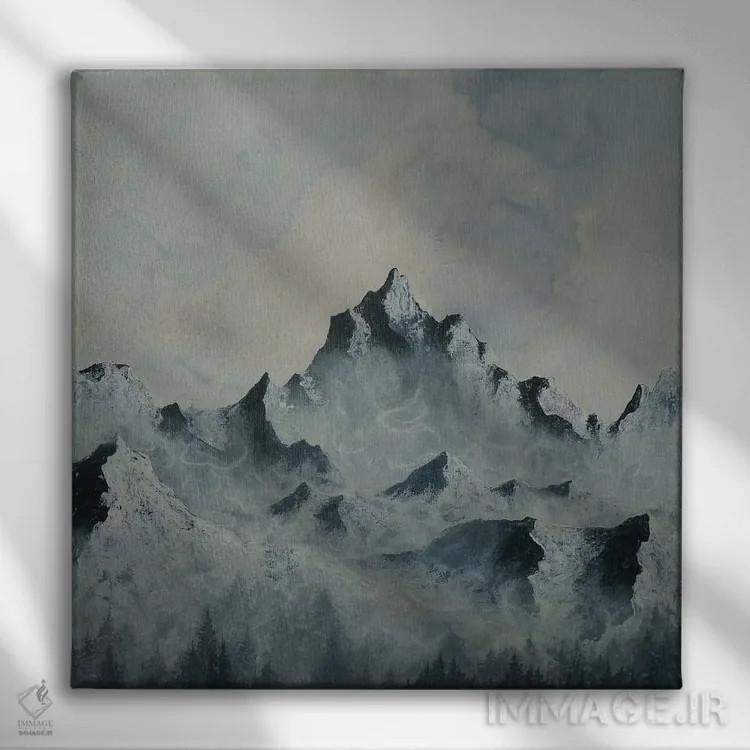 تابلو پنل سهلت حیاط سه اثر امیلی ماگون - نمای روبهرو روی دیوار