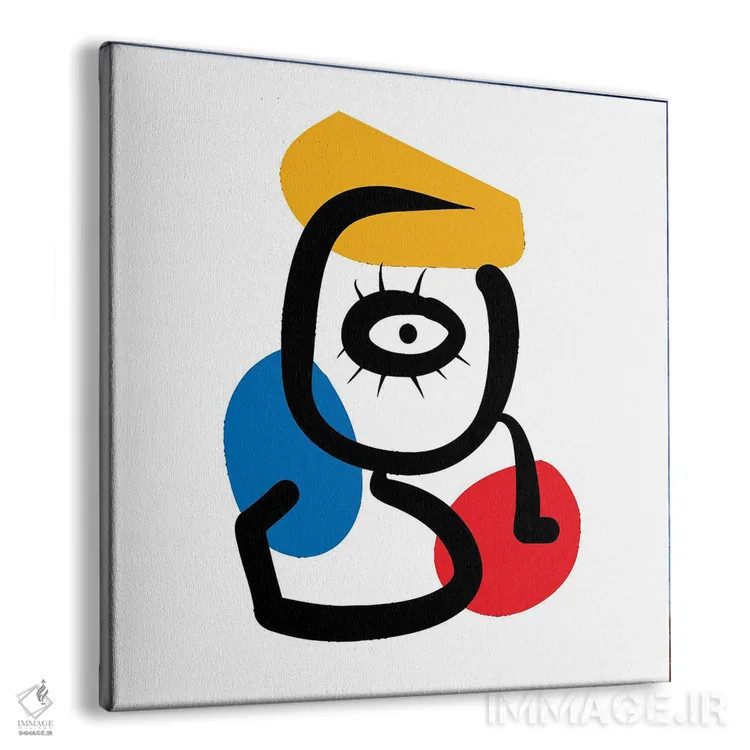 تابلو ادای احترام به میرو (نقاش اسپانیایی) اثر امانوئل سیگنورینو - نمای پرسپکتیو محصول