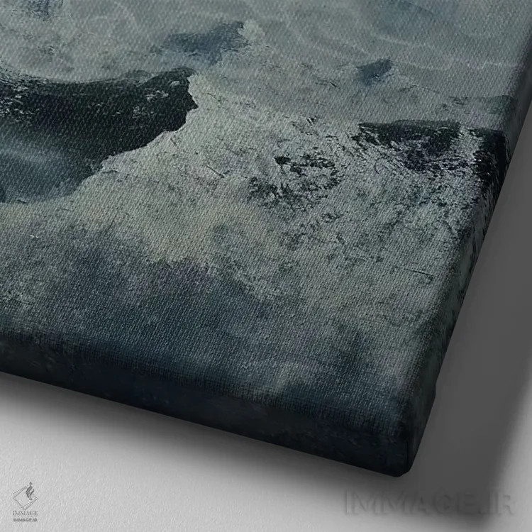 تابلو پنل سهلت حیاط دو اثر امیلی ماگون - نمای نزدیک بافت بوم