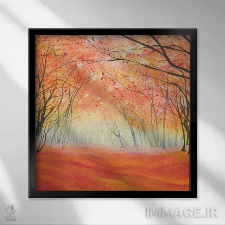 تابلو سرنوشت اثر امیلی ماگون - نمای قابدار مشکی