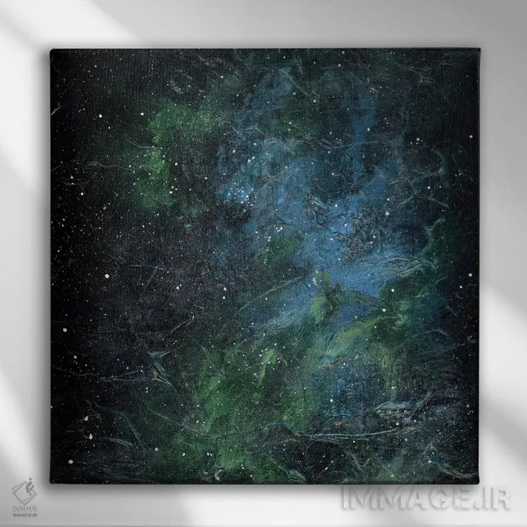 تابلو سحابی عقاب اثر امیلی ماگون - نمای روبهرو روی دیوار