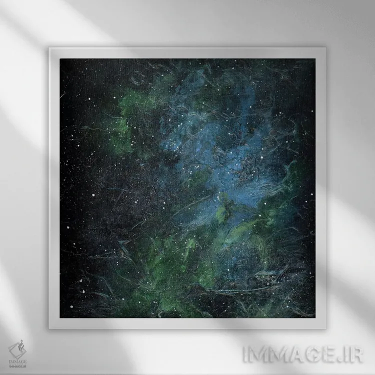 تابلو سحابی عقاب اثر امیلی ماگون - نمای قابدار سفید