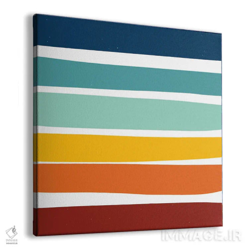 تابلو راهراه بهعنوان روح مینیمال اثر امانوئل سیگنورینو - نمای پرسپکتیو محصول