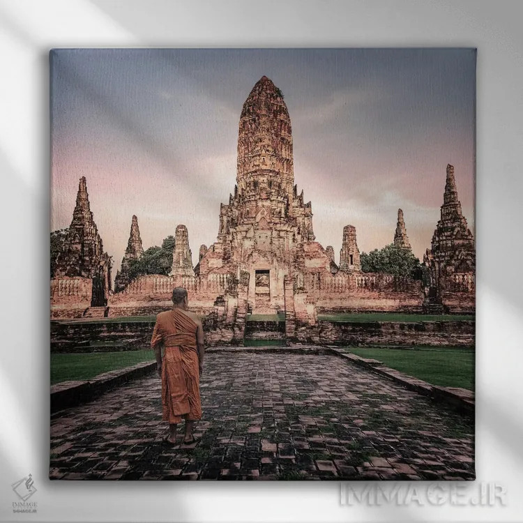 تابلو غروب آیوتایا اثر مانجیک پیکچرز (استودیو عکاسی یا فیلمسازی) - نمای روبهرو روی دیوار