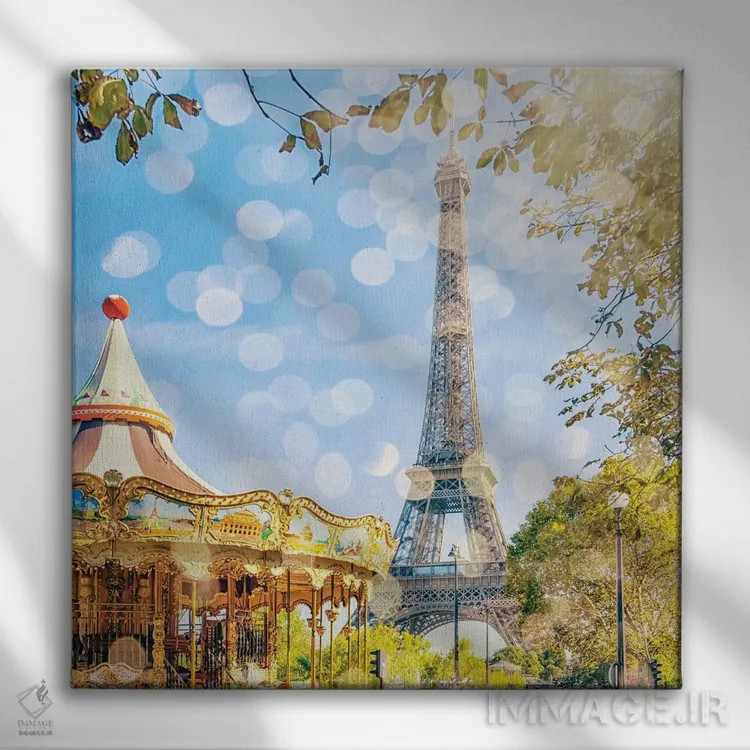 تابلو نور زیبا در پاریس اثر مانجیک پیکچرز (استودیو عکاسی یا فیلمسازی) - نمای روبهرو روی دیوار