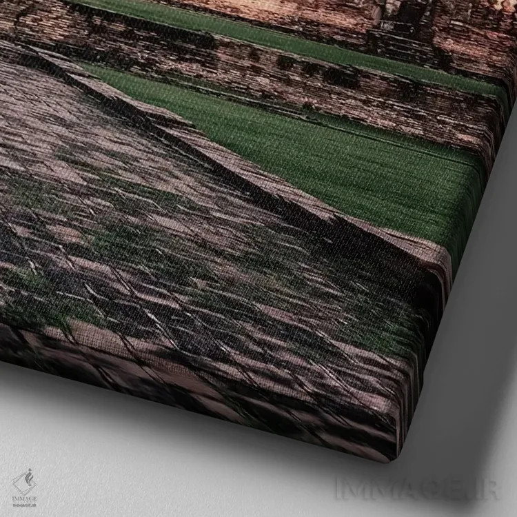 تابلو غروب آیوتایا اثر مانجیک پیکچرز (استودیو عکاسی یا فیلمسازی) - نمای نزدیک بافت بوم