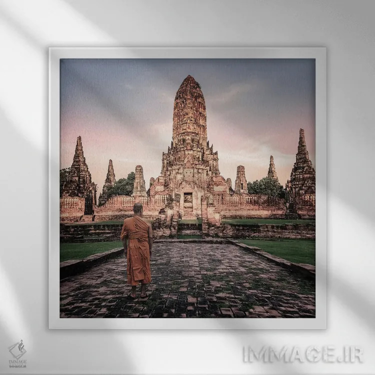 تابلو غروب آیوتایا اثر مانجیک پیکچرز (استودیو عکاسی یا فیلمسازی) - نمای قابدار سفید