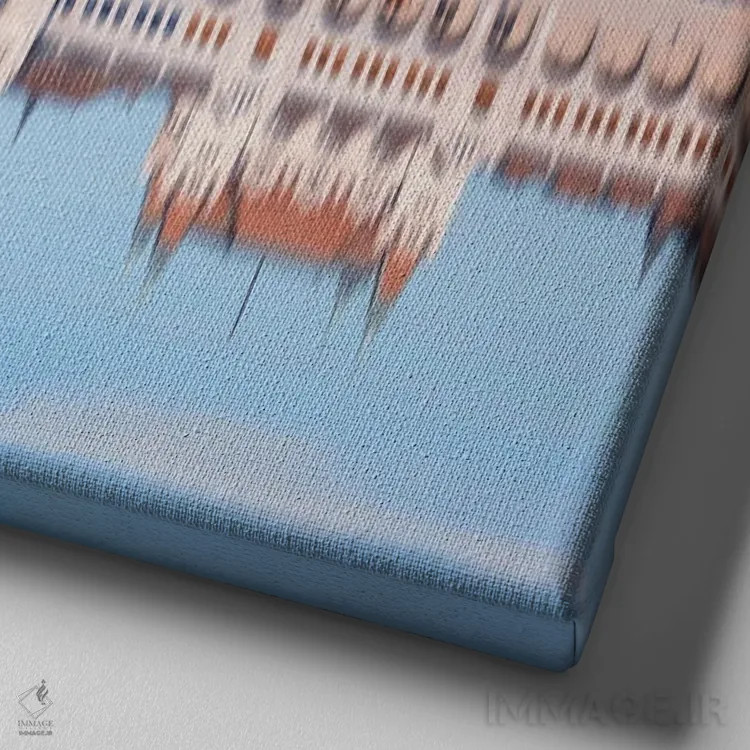 تابلو انعکاس ساختمان پارلمان مجارستان اثر مانجیک پیکچرز (استودیو عکاسی یا فیلمسازی) - نمای نزدیک بافت بوم