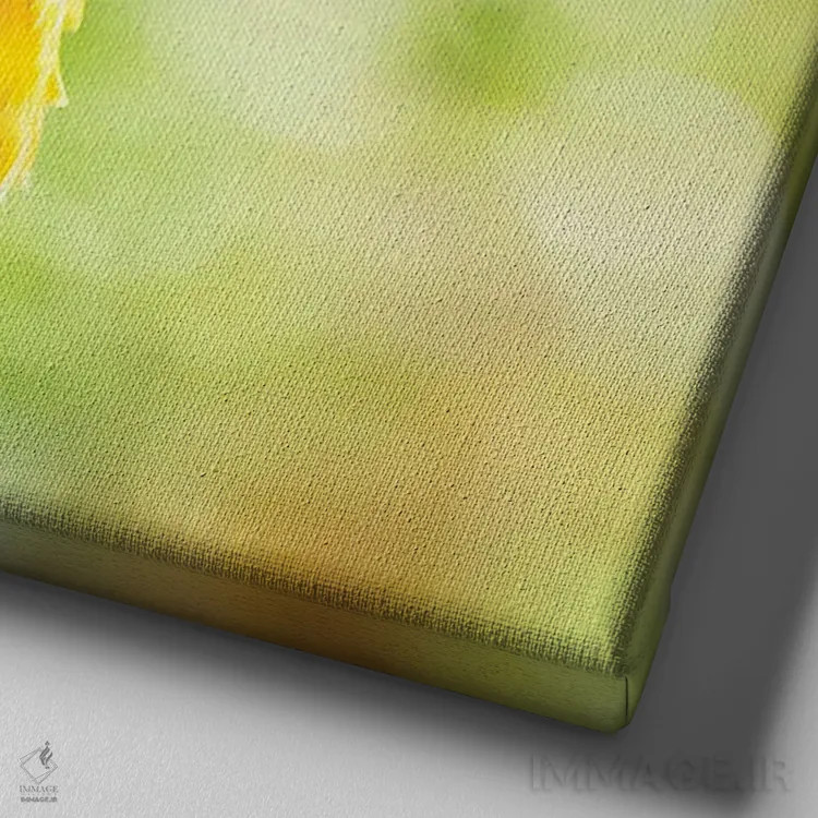 تابلو ماکائو آبی و زرد (طوطی آرا) اثر مانجیک پیکچرز (استودیو عکاسی یا فیلمسازی) - نمای نزدیک بافت بوم