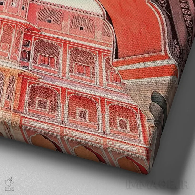 تابلو کاخ در راجستان اثر مانجیک پیکچرز (استودیو عکاسی یا فیلمسازی) - نمای نزدیک بافت بوم