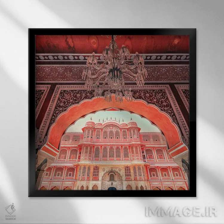 تابلو کاخ در راجستان اثر مانجیک پیکچرز (استودیو عکاسی یا فیلمسازی) - نمای قابدار مشکی