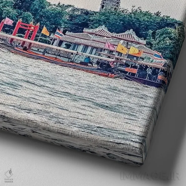 تابلو معبد آرون اثر مانجیک پیکچرز (استودیو عکاسی یا فیلمسازی) - نمای نزدیک بافت بوم