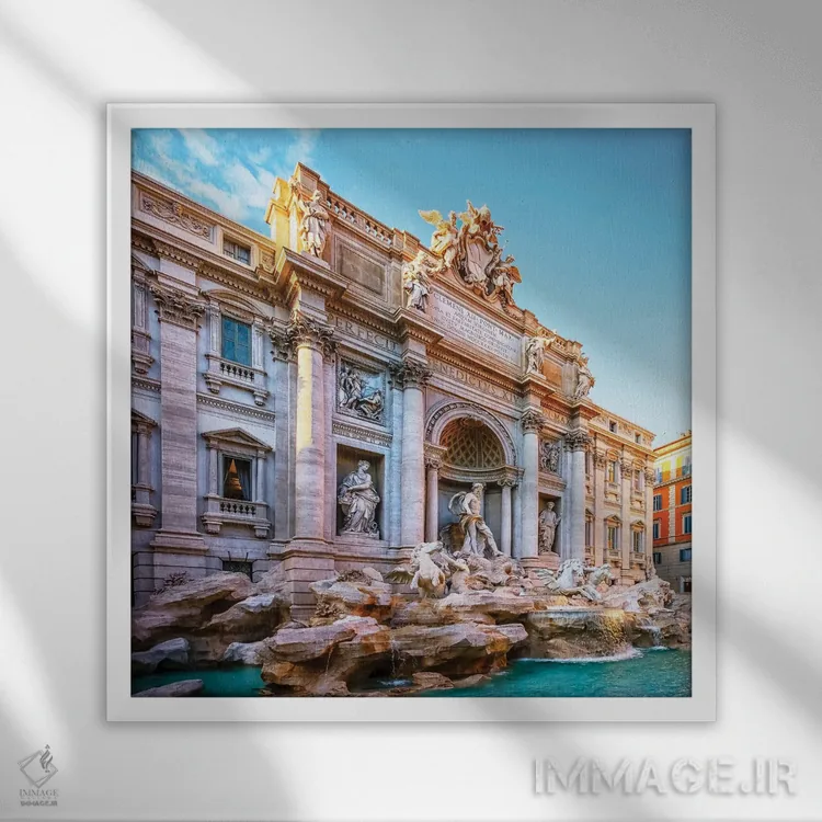 تابلو سبک باروک اثر مانجیک پیکچرز (استودیو عکاسی یا فیلمسازی) - نمای قابدار سفید