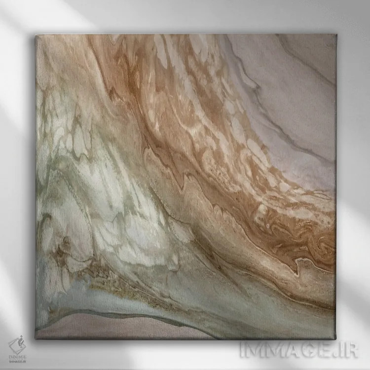 تابلو مرمر زمینشناسی ۲ اثر اما پیل - نمای روبهرو روی دیوار