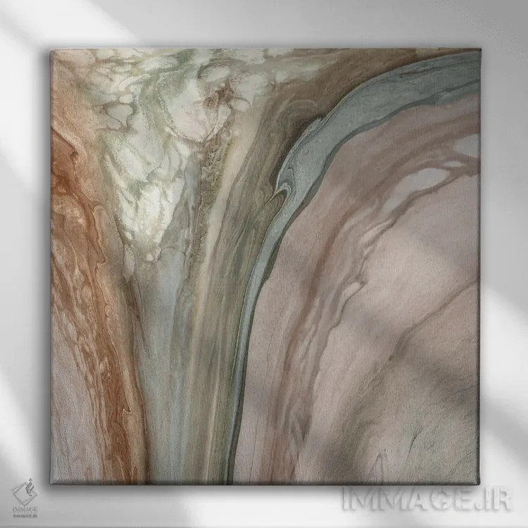تابلو مرمر زمینشناسی ۱ اثر اما پیل - نمای روبهرو روی دیوار