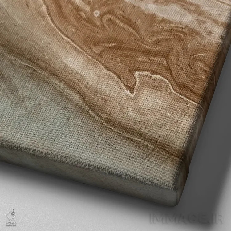 تابلو مرمر زمینشناسی ۲ اثر اما پیل - نمای نزدیک بافت بوم