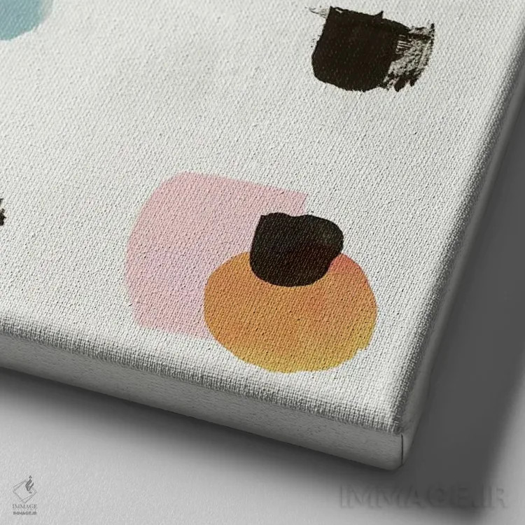 تابلو چیزهای کوچک اثر اما پیل - نمای نزدیک بافت بوم