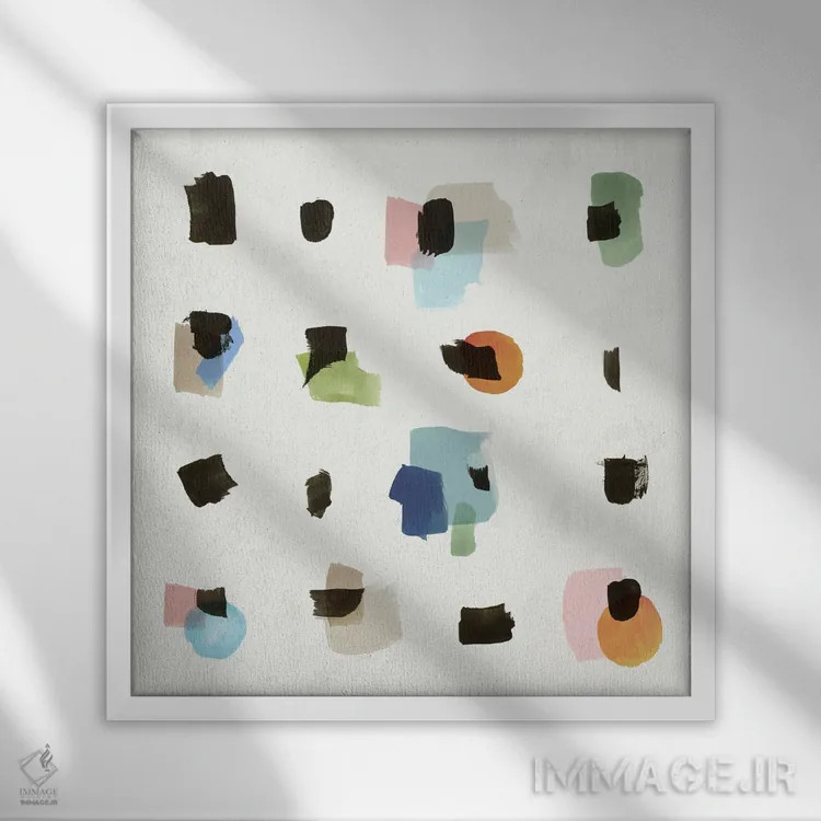 تابلو چیزهای کوچک اثر اما پیل - نمای قابدار سفید