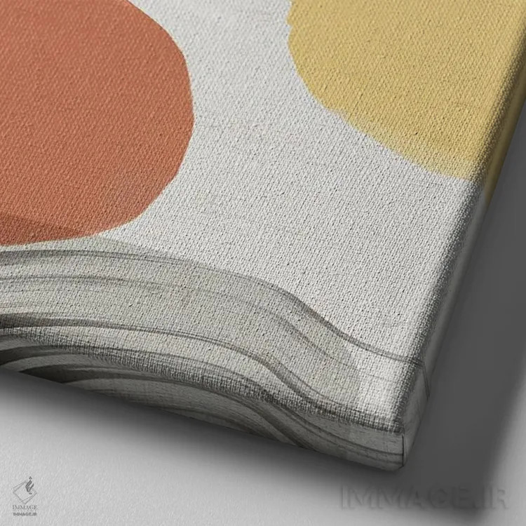 تابلو هندسههای چندمنظوره ۱ اثر اما پیل - نمای نزدیک بافت بوم